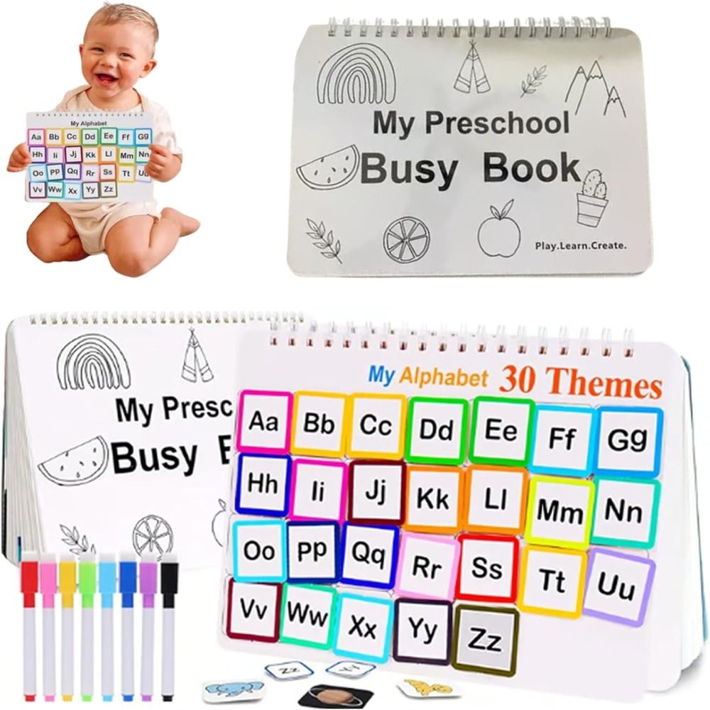 Learning Workbook Preschool - untuk Balita Buku Sibuk Prasekolah Saya