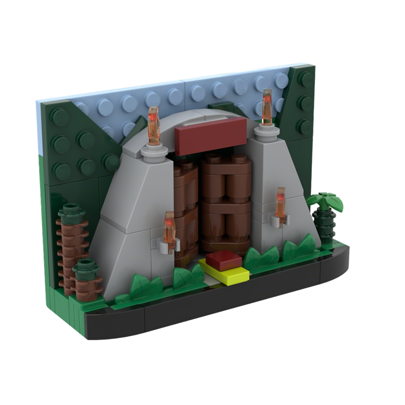 Kids Education Park - 111pcs MOC Park Gates TV Scene