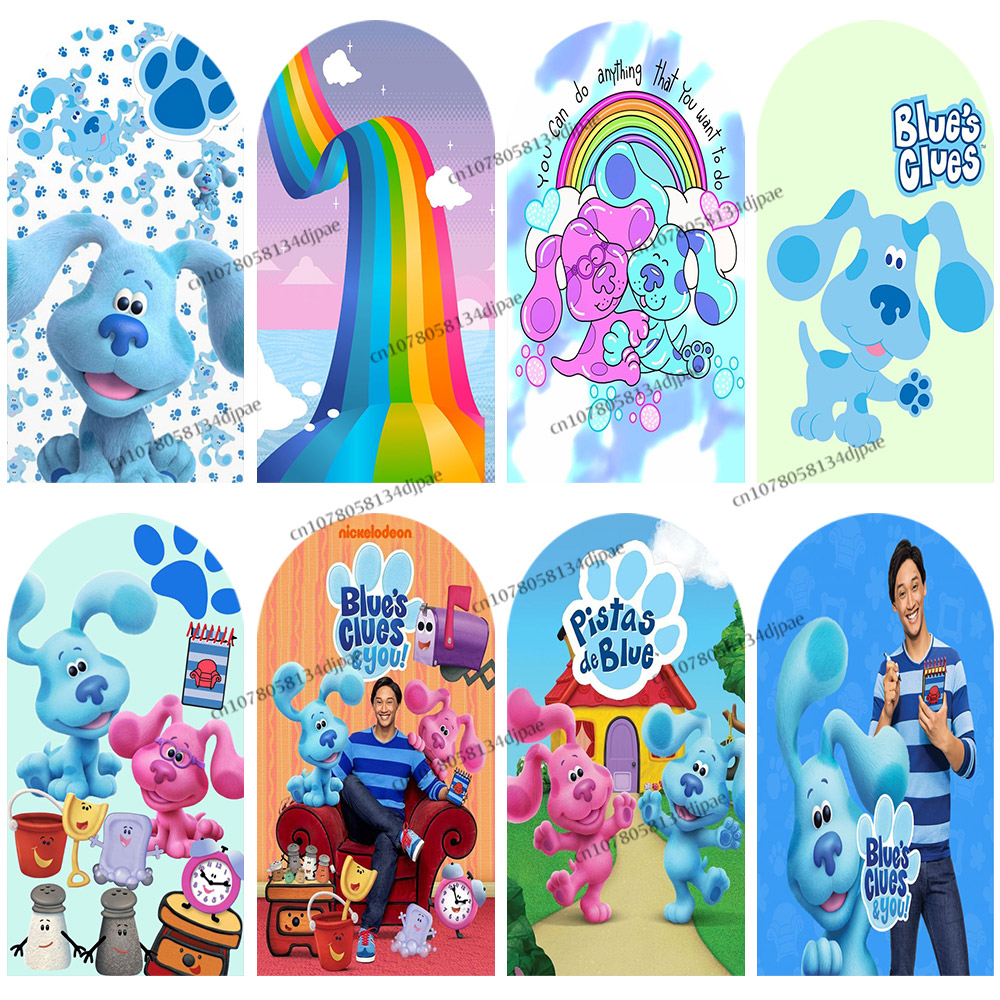 Kids Education Banner - Petunjuk Biru Latar Belakang Lengkungan Dekorasi