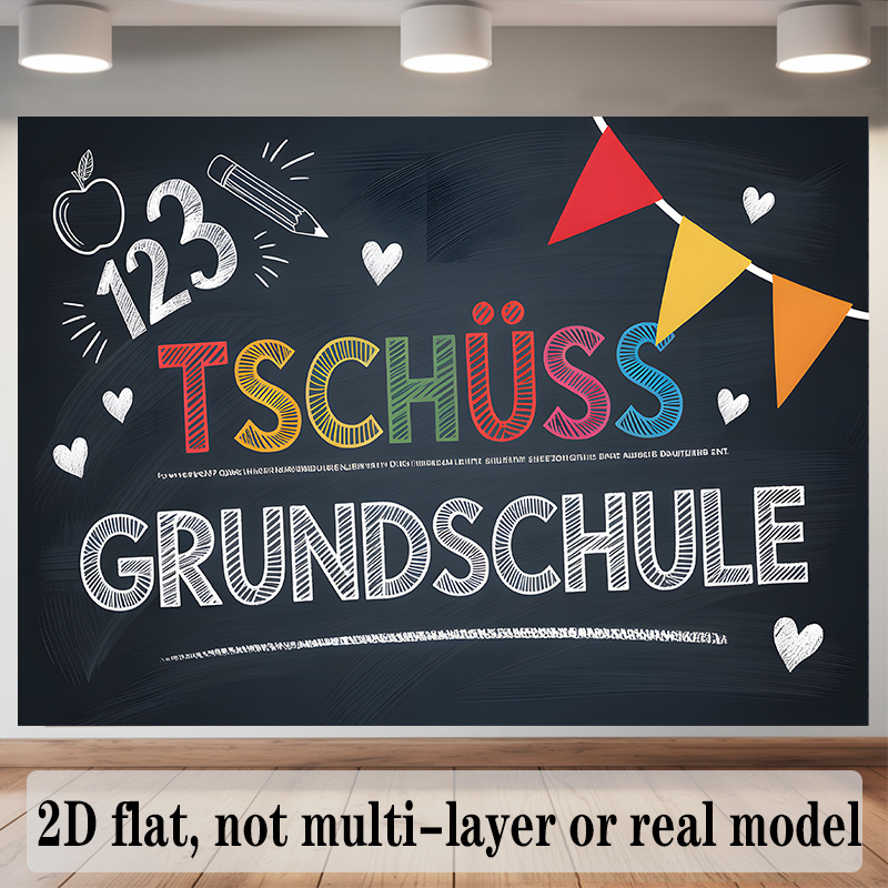 Kids Education Banner - Spanduk Dekorasi TK Jerman yang Lucu,