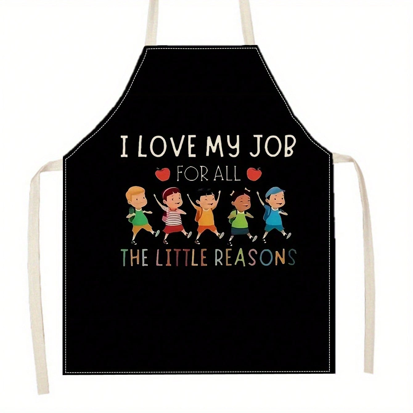 Kids Education Jobs - Celemek Guru, Cetakan Anak-anak I Love