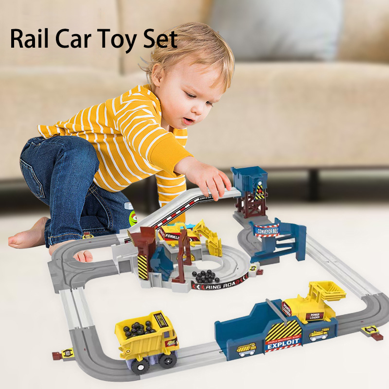 Kids No Education - Set Rel Kereta Api Listrik Bertenaga