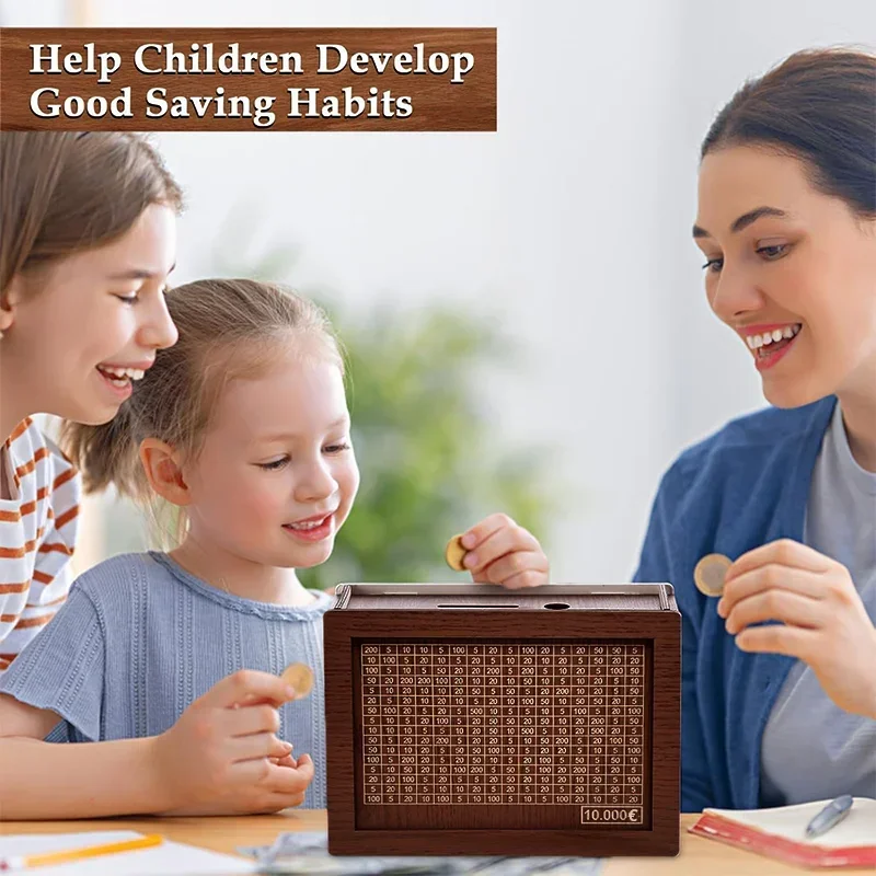 Celengan Kayu Penyimpanan Uang - Kids Education Savings ulasan dan harga