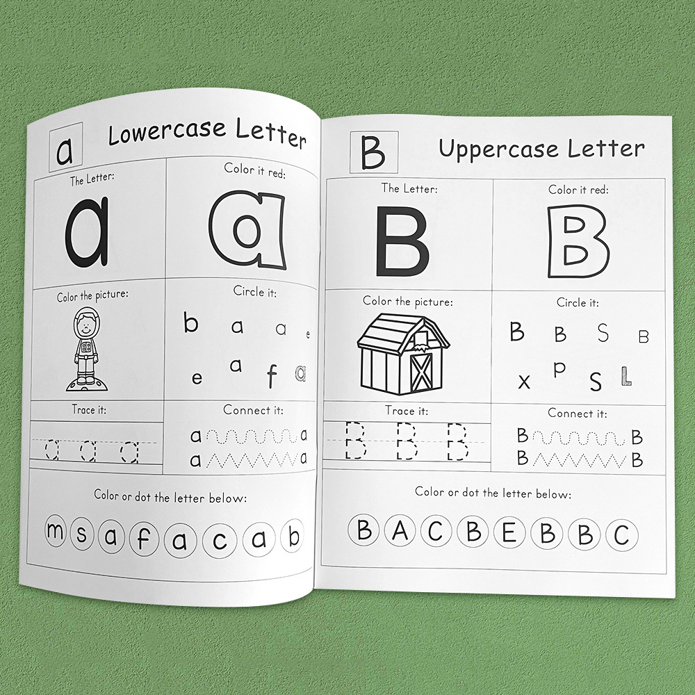 54 Halaman Huruf A-Z Alfabet P - Learning Workbook Preschool ulasan dan harga