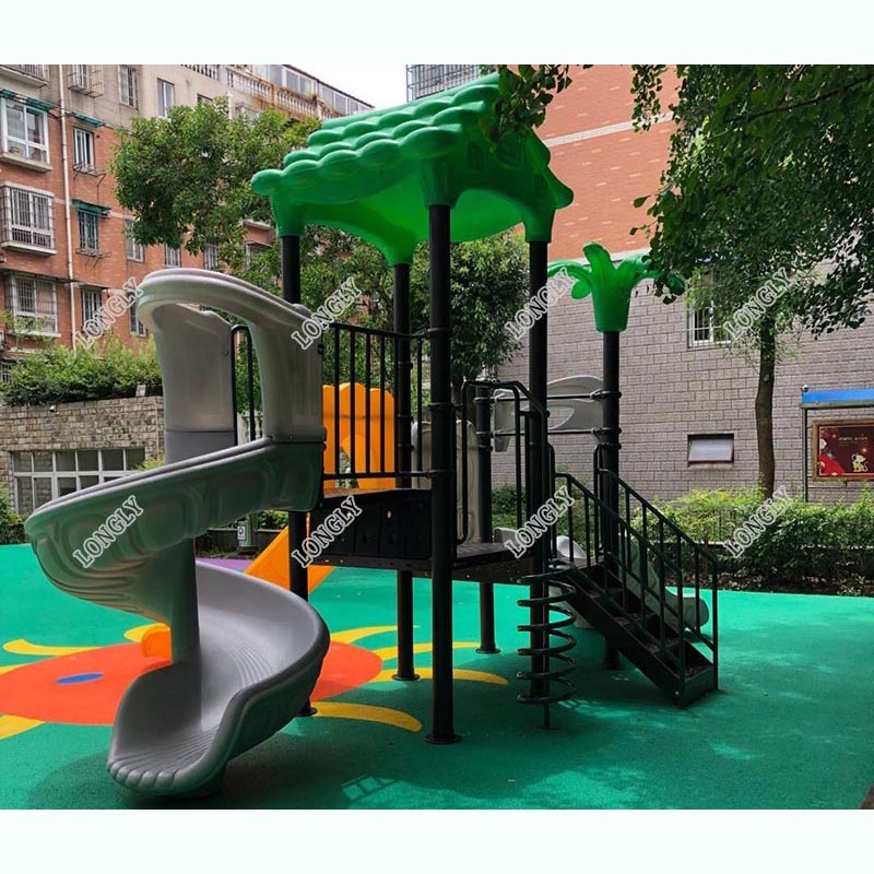 Perosotan Plastik Luar Ruangan - Kids Education Park ulasan dan harga
