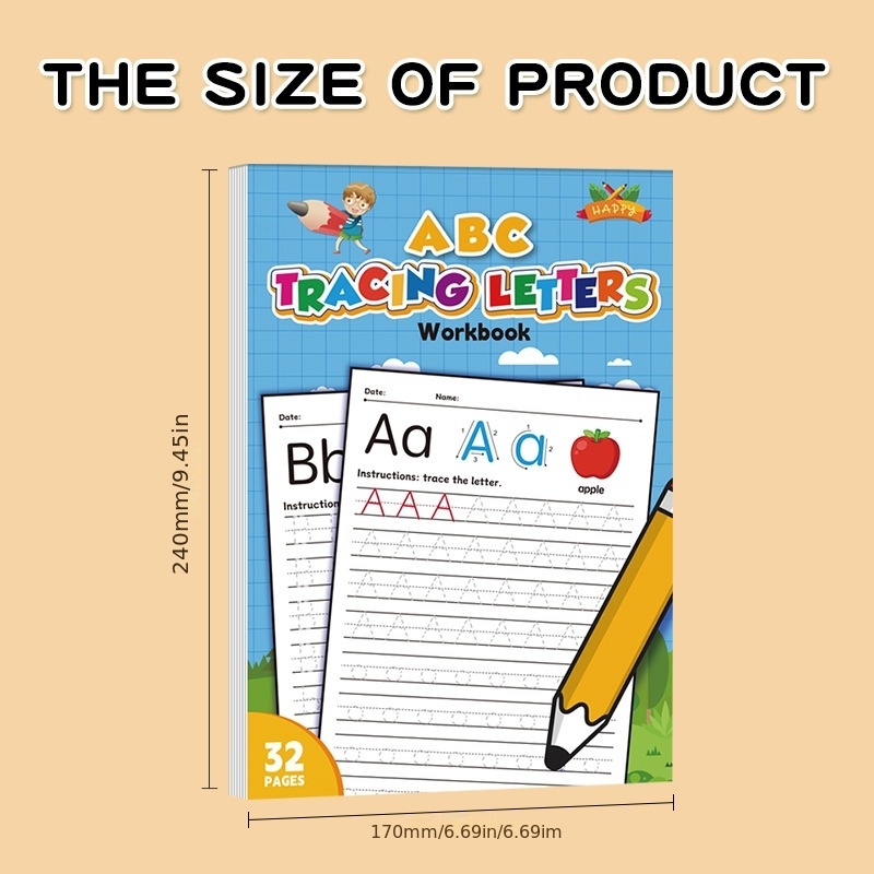 Buku Latihan Menulis Huruf A-Z - Learning Workbook Preschool ulasan dan harga
