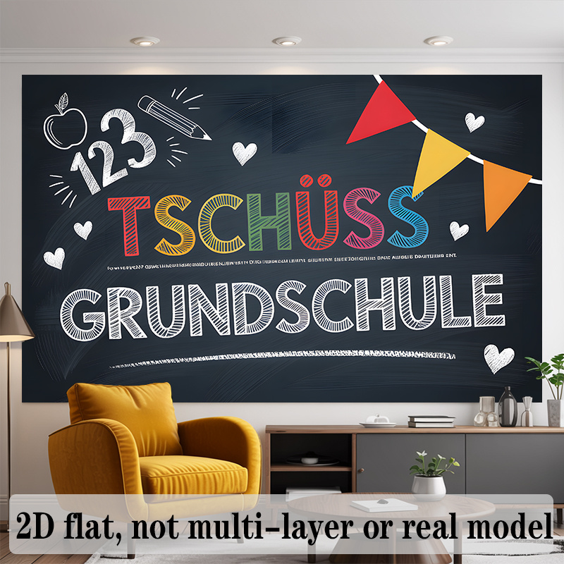 Spanduk Dekorasi TK Jerman yan - Kids Education Banner ulasan dan harga