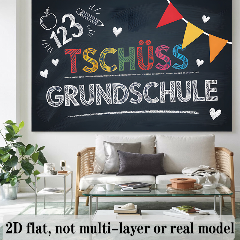 Spanduk Dekorasi TK Jerman yan - Kids Education Banner ulasan dan harga