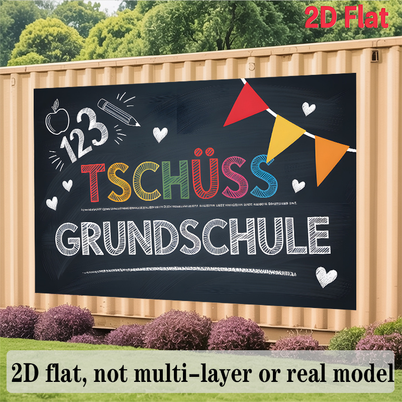 Spanduk Dekorasi TK Jerman yan - Kids Education Banner ulasan dan harga
