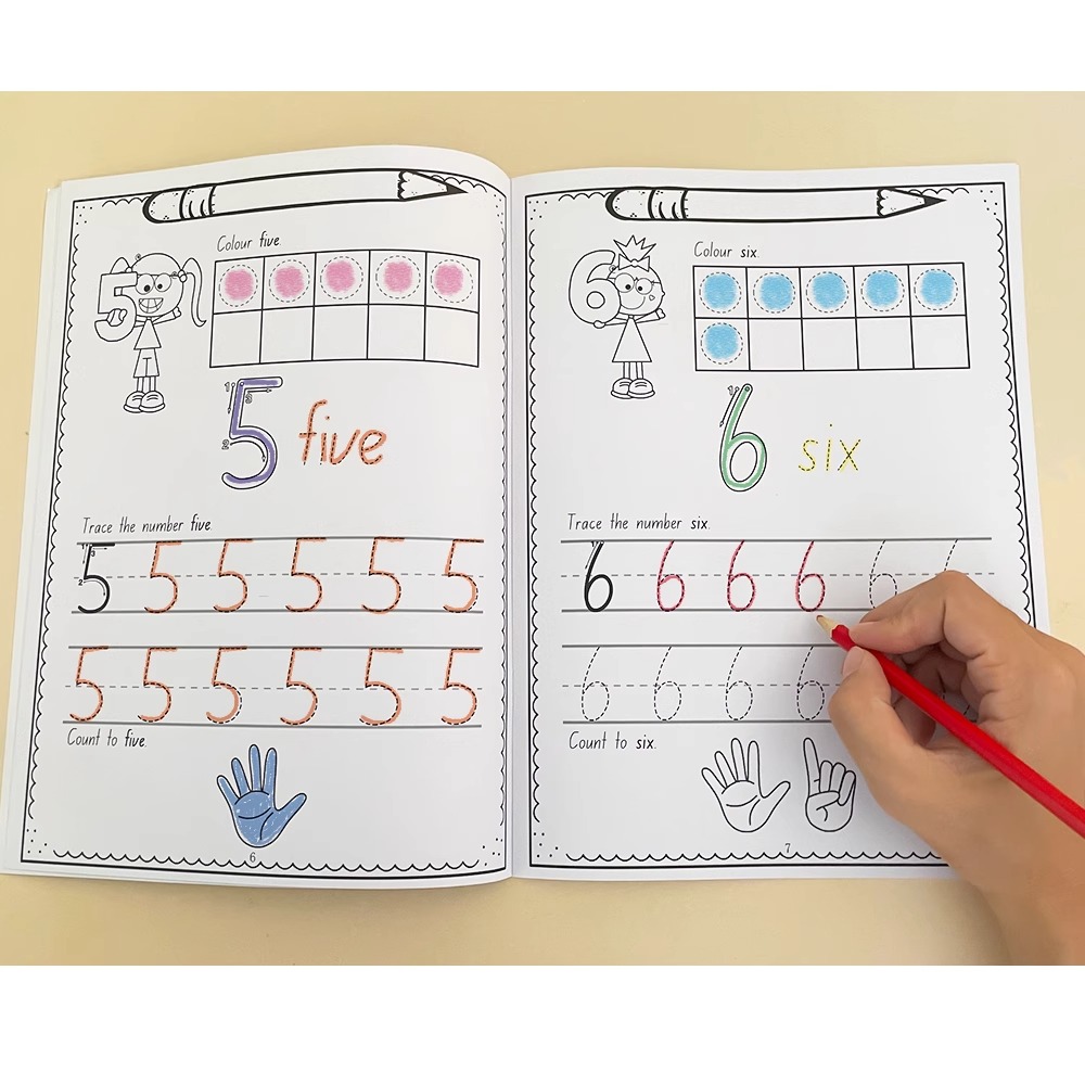 Ukuran A4 Nomor 0-30 Buku Kerj - Learning Workbook Preschool ulasan dan harga