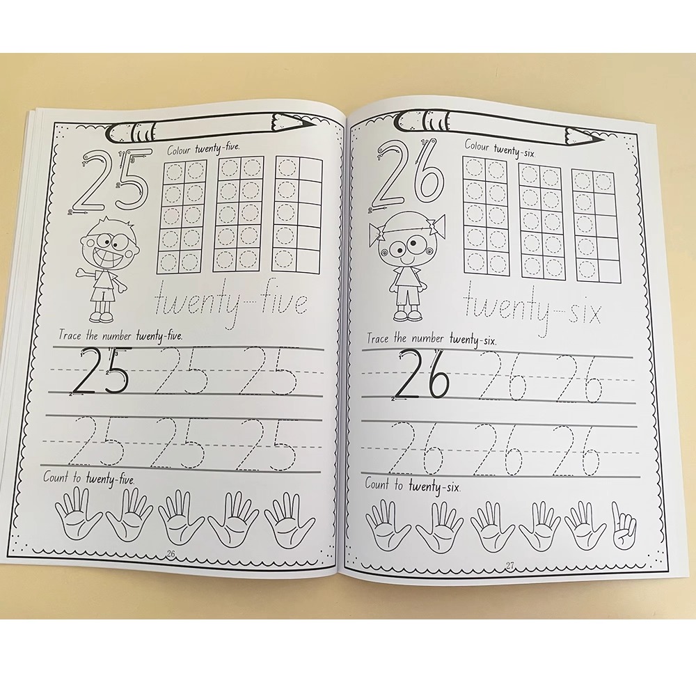 Ukuran A4 Nomor 0-30 Buku Kerj - Learning Workbook Preschool ulasan dan harga