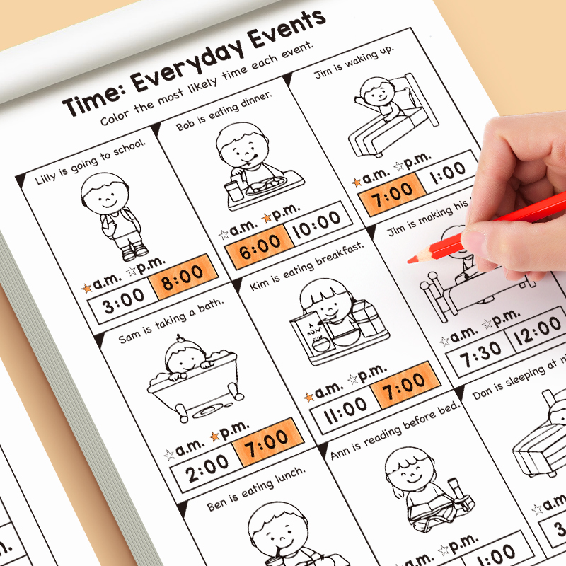 Buku Kerja Mengenal Waktu untu - Learning Workbook Preschool ulasan dan harga