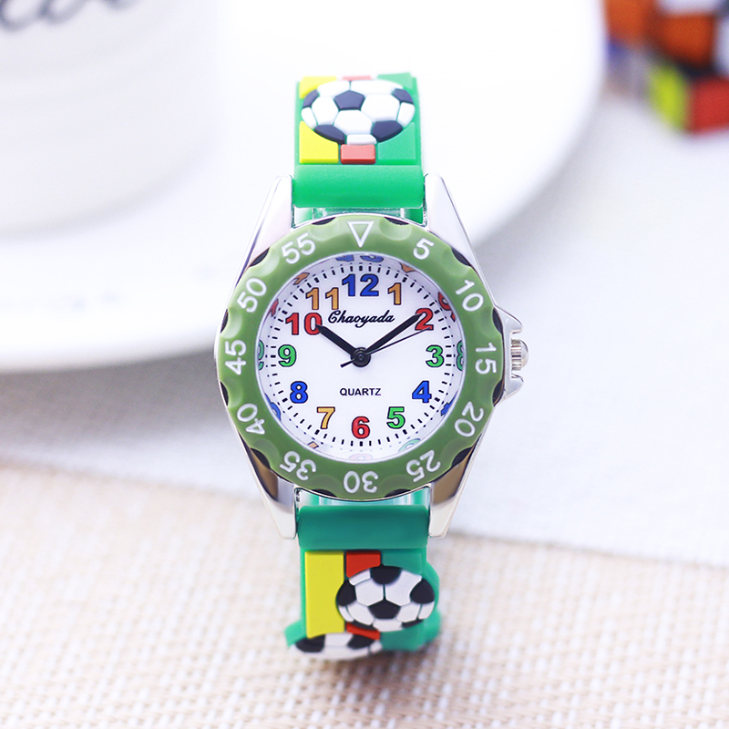 Jam tangan kuarsa sepak bola 3 - Kids Educational Watch ulasan dan harga