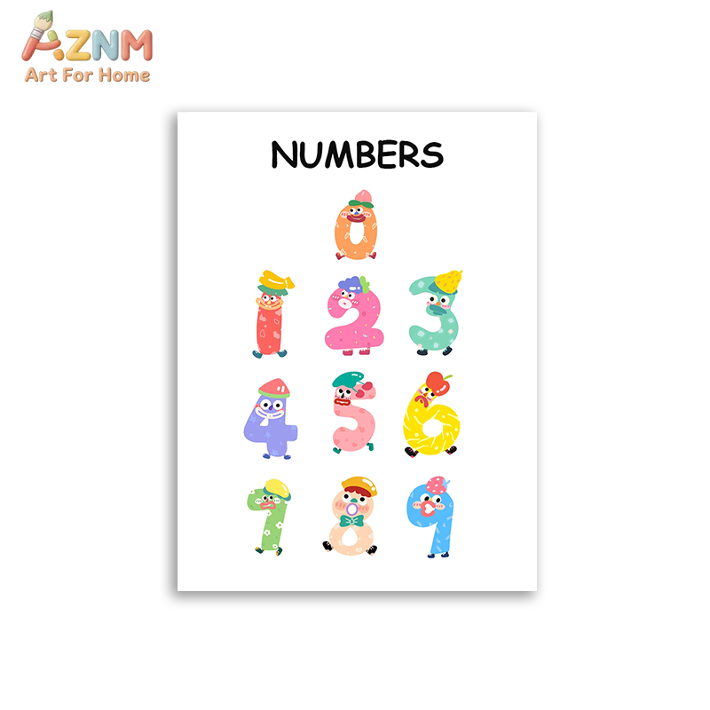 AZNM Seni Dinding Kanvas Tanpa - Kids No Education ulasan dan harga