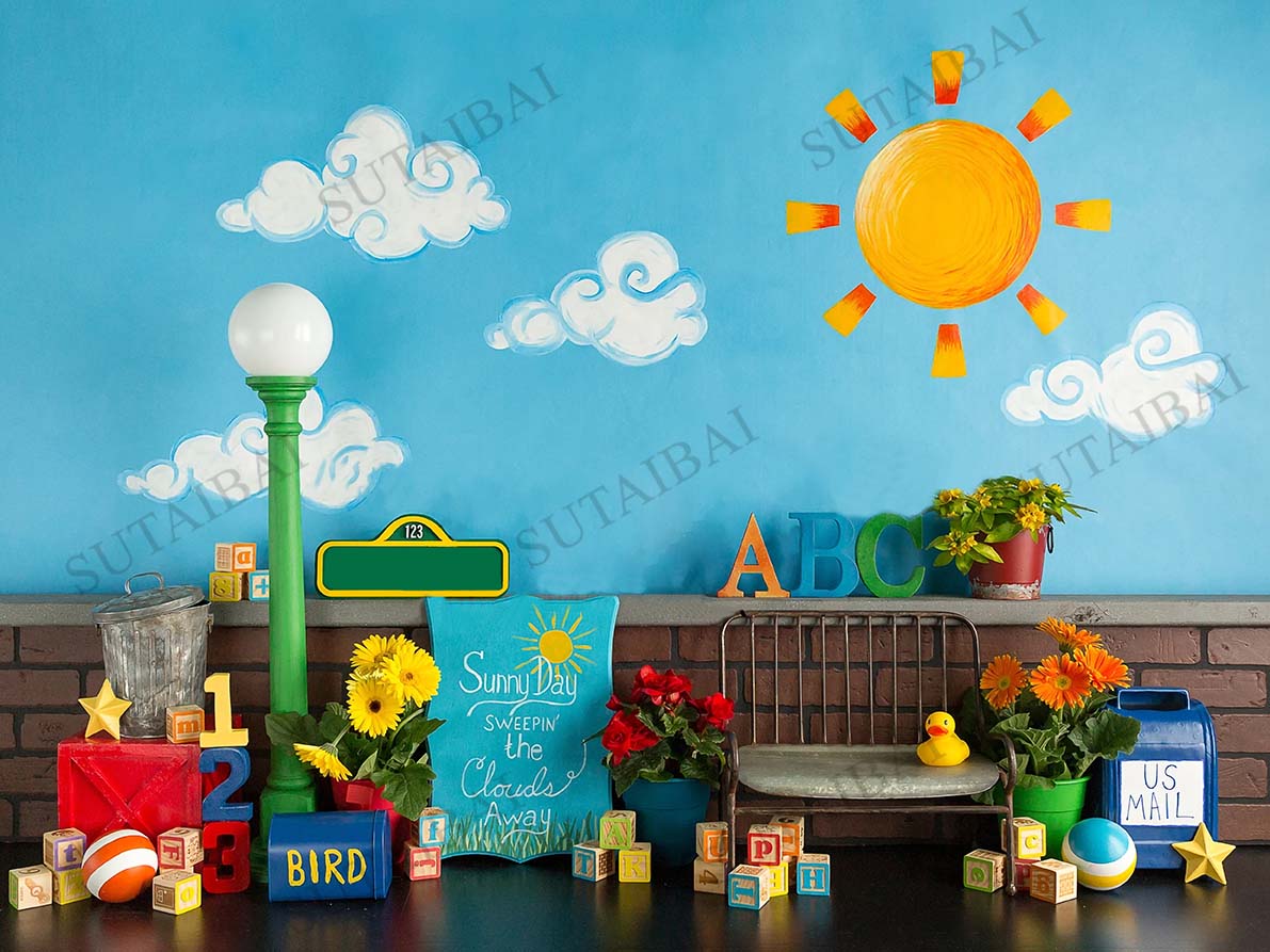 ABC Latar Belakang Fotografi K - Kids Education Banner ulasan dan harga